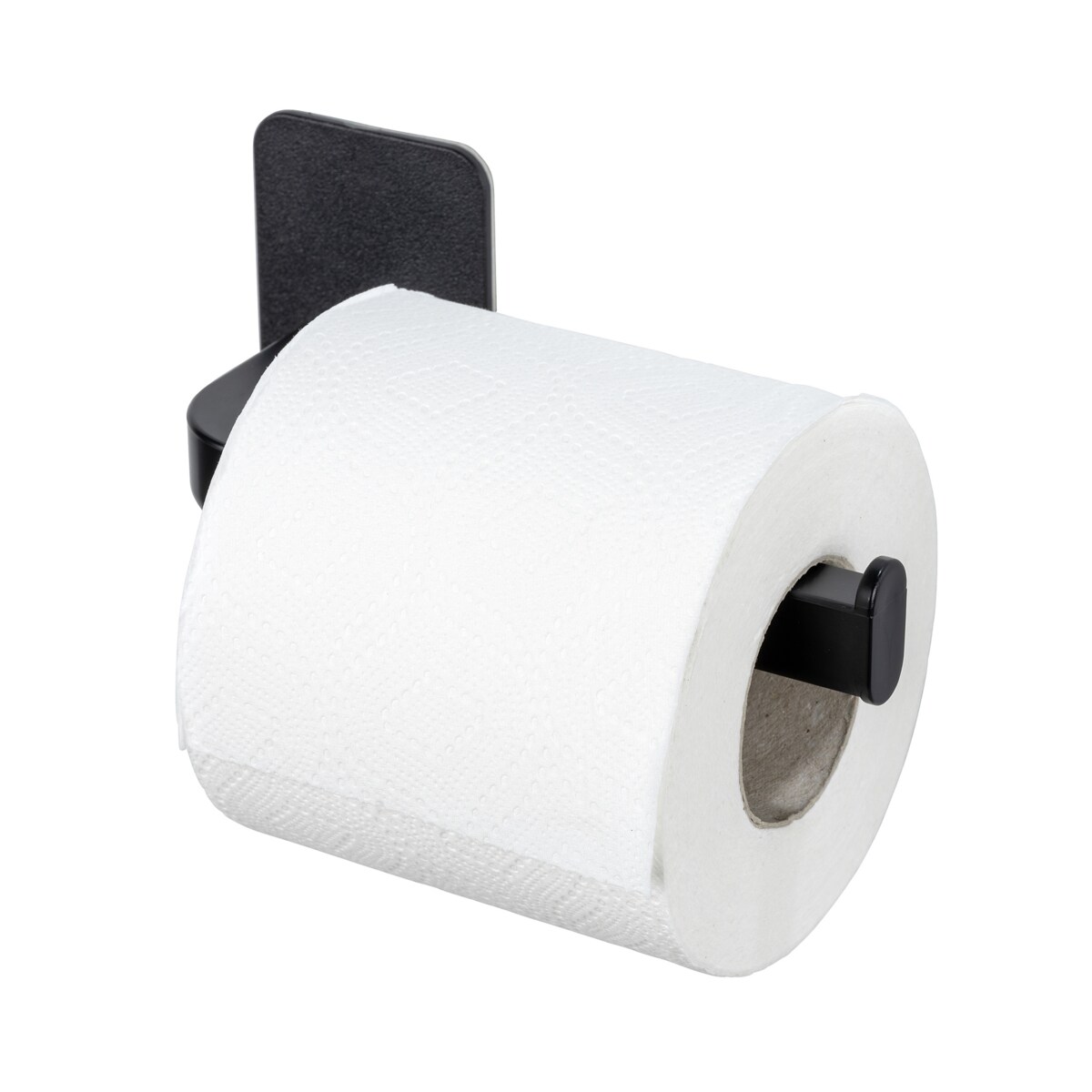 Uchwyt na papier toaletowy, czarny PARMA