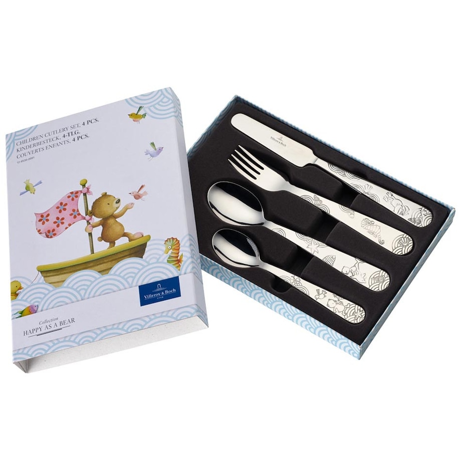 Zestaw sztućców dla dzieci Happy as a Bear, 4 el, Villeroy & Boch