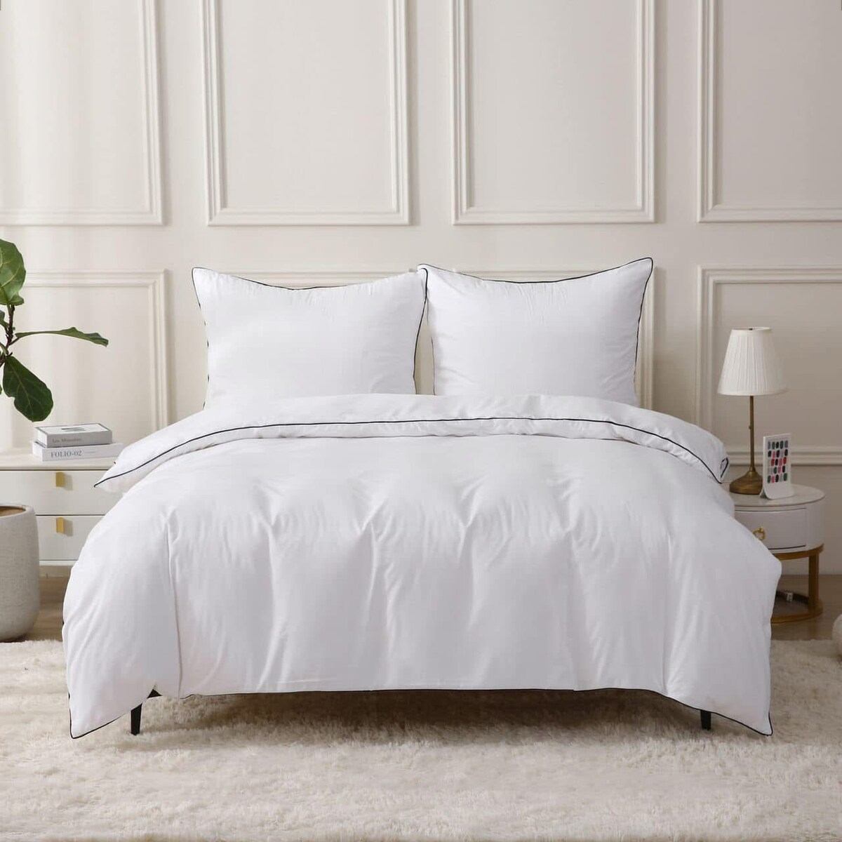 Pościel mikrofibra z lamówką 200x220 cm