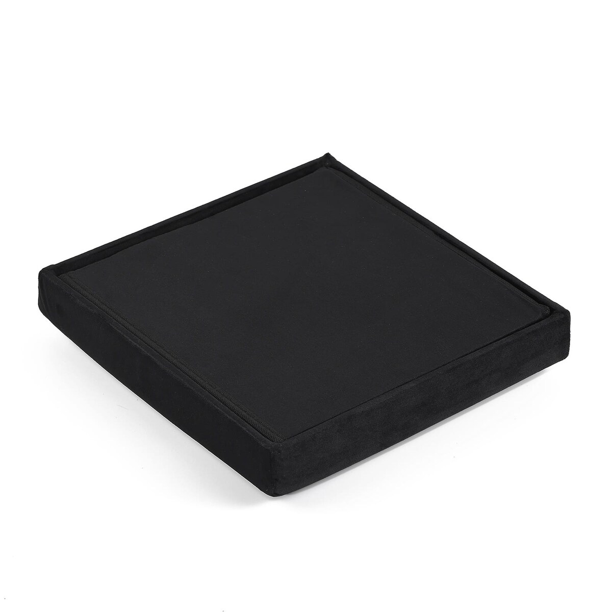 Pufa Składana M - 30X30X30 Cm Aksamit Czarna