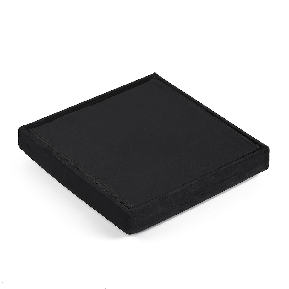 Pufa Składana M - 30X30X30 Cm Aksamit Czarna