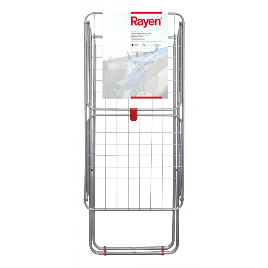 Biało-szara suszarka na pranie Rayen