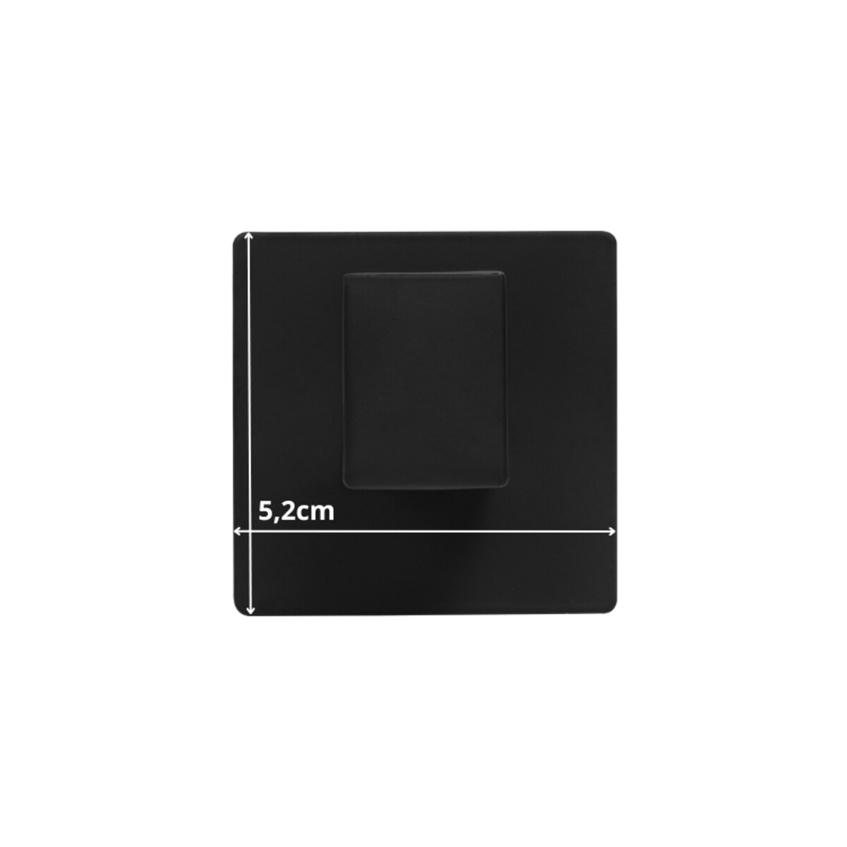 Wieszaki ścienne samoprzylepne czarne zestaw 4 szt. komplet