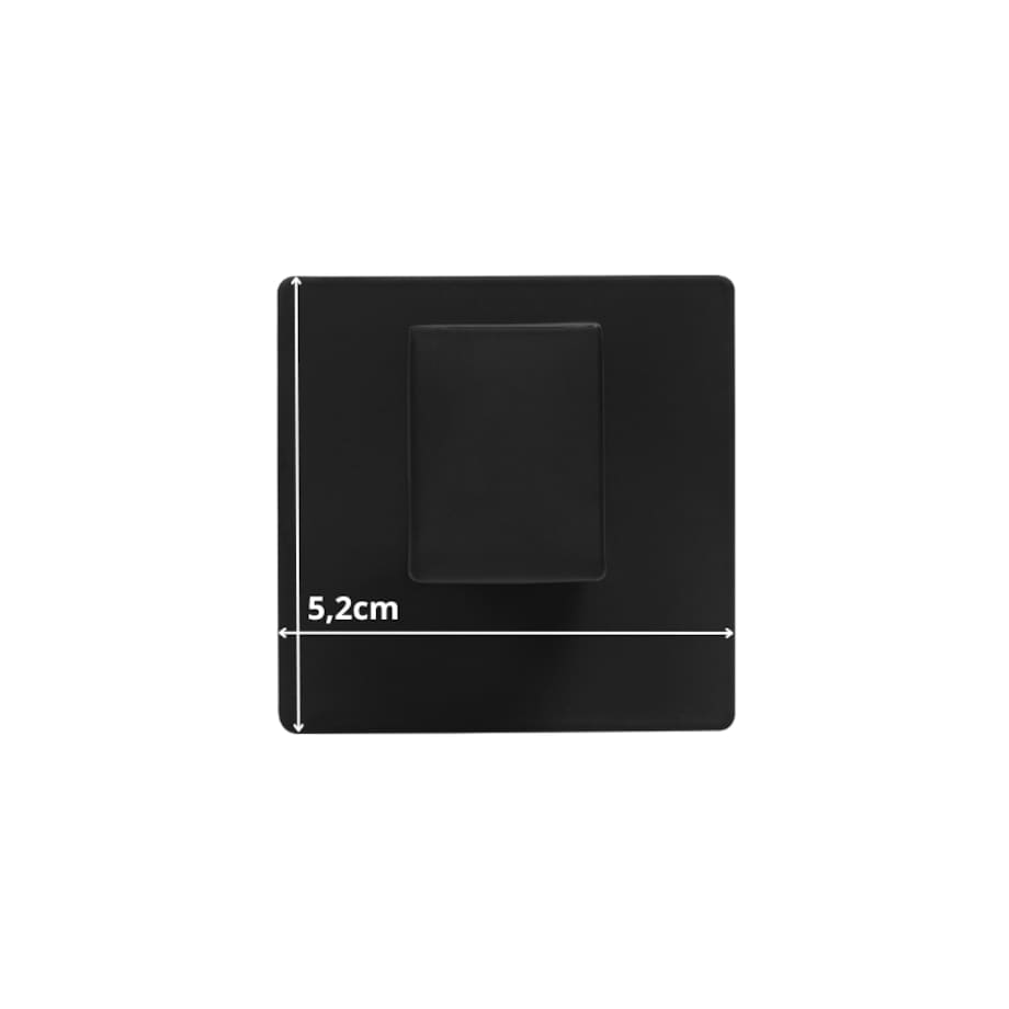 Wieszaki ścienne samoprzylepne czarne zestaw 4 szt. komplet