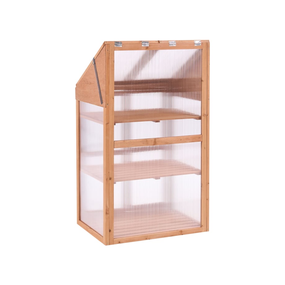 Szklarnia balkonowa VOLVERA Drewno jodłowe Jasnobrązowy 49 cm