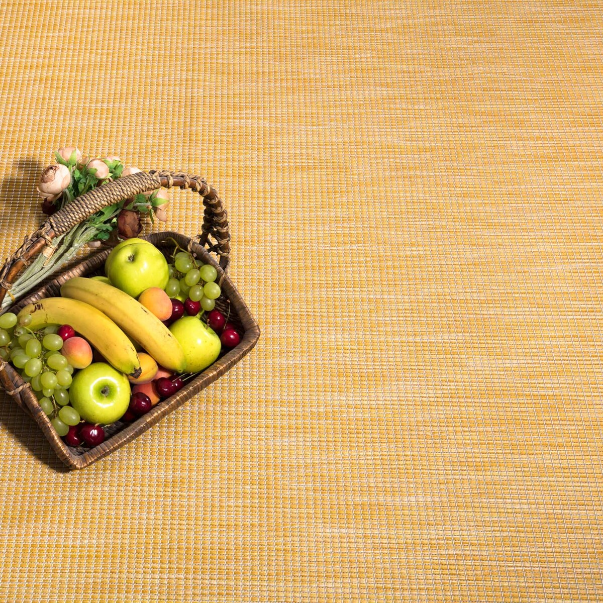 Dywan na zewnątrz i do wnętrz gładki Paloa 27780 Żółty 80x150