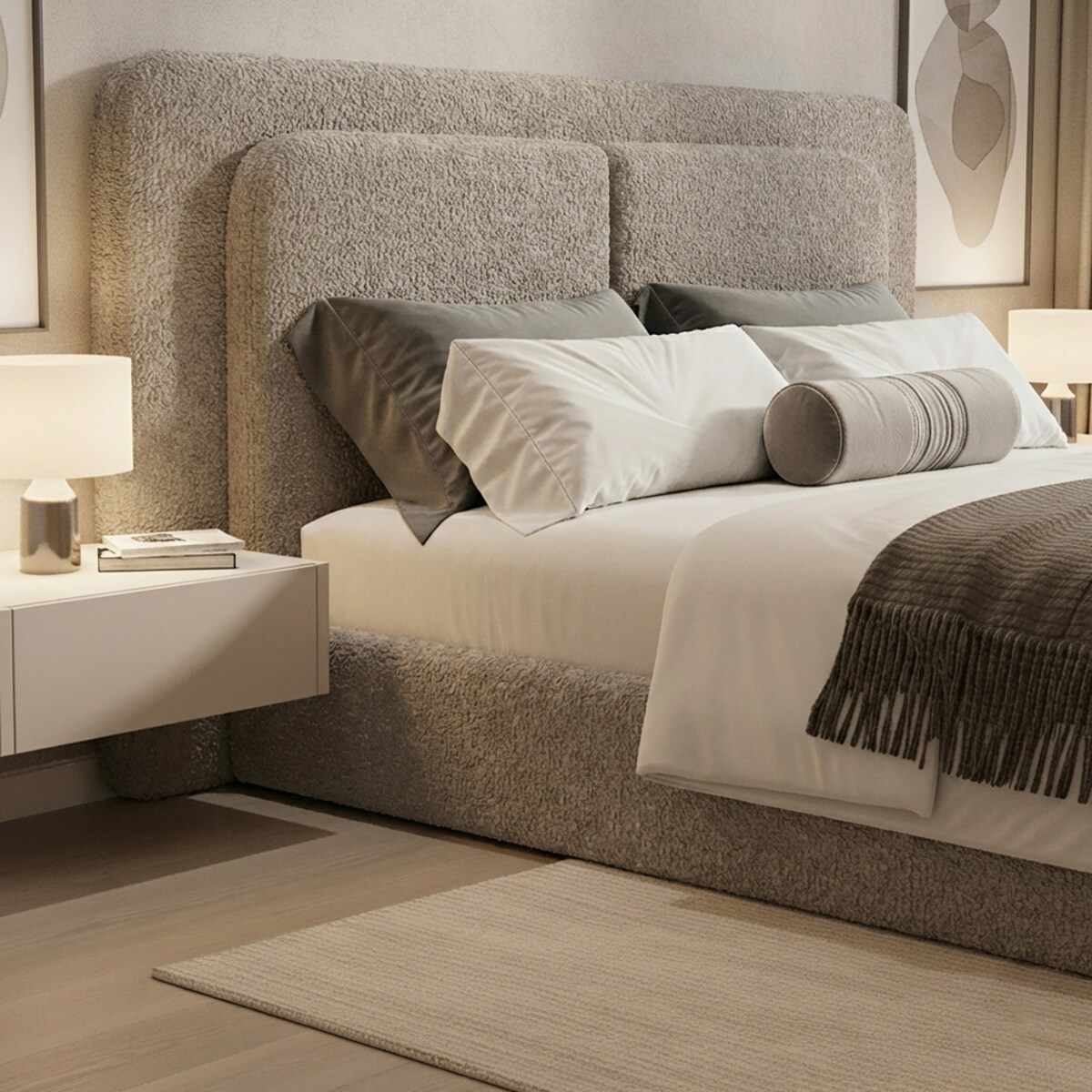 Łóżko Tapicerowane Prime 120X200 Stelaż Pojemnik Na Pościel Abriamo 03