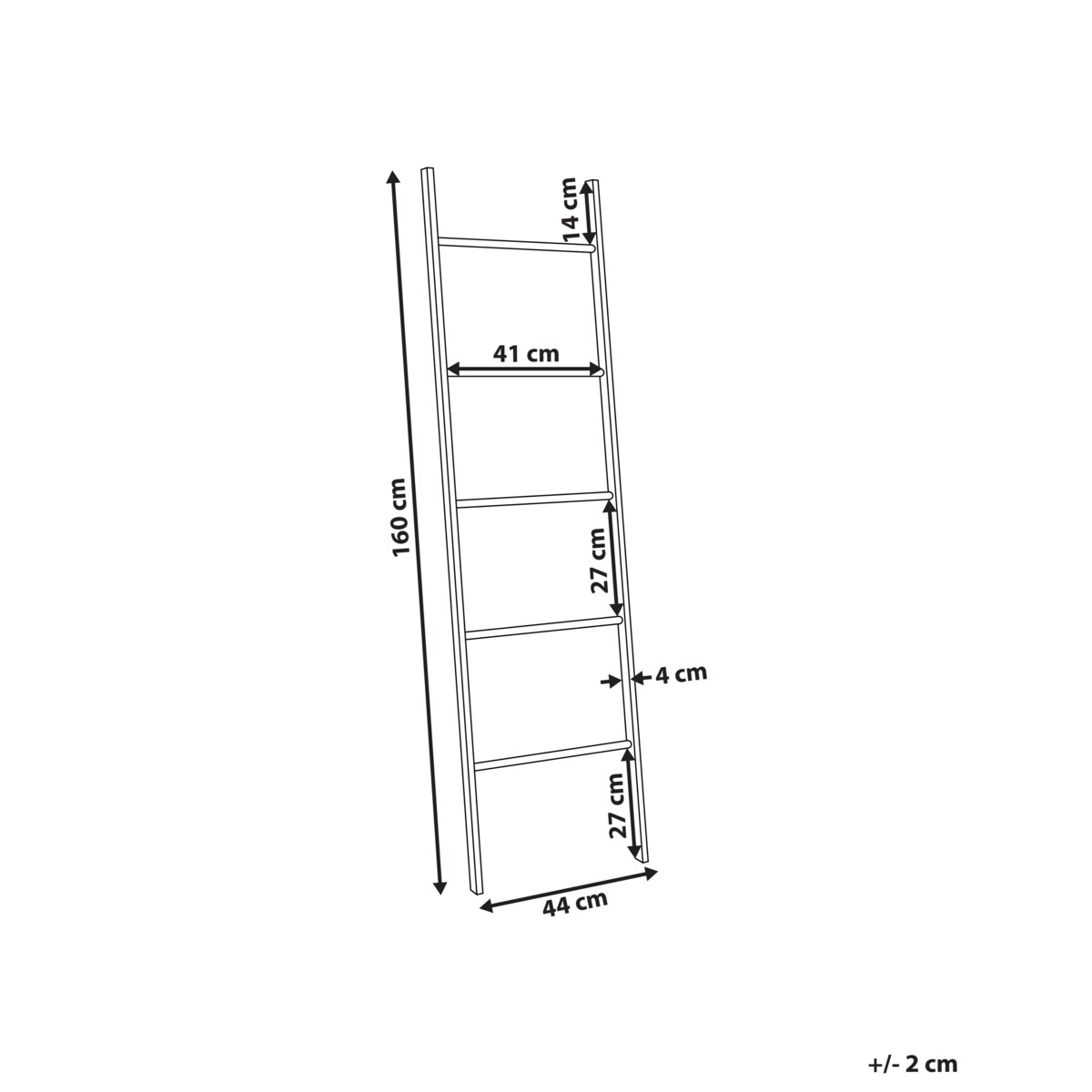 Wieszak na ręczniki MANAUS Drewno bambusowe Jasnobrązowy
