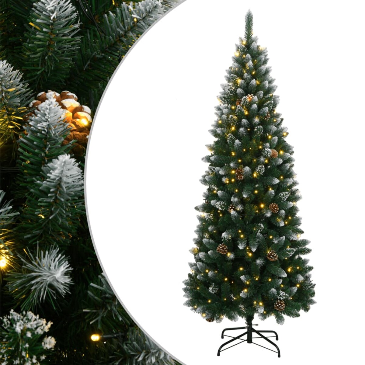 vidaXL Sztuczna choinka, 300 lampek LED, 240 cm