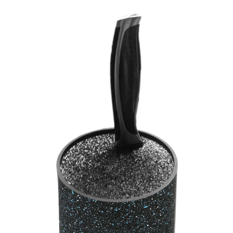 Uniwersalny stojak na noże do noży czarny KINGHOFF