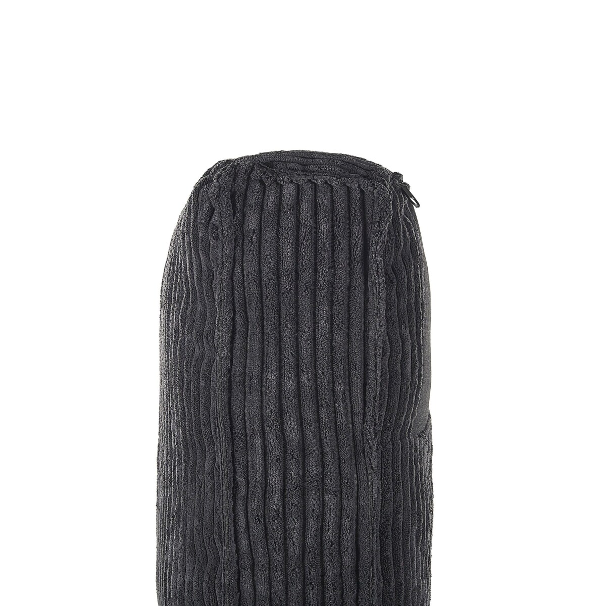 Fotel sztruksowy czarny VIND