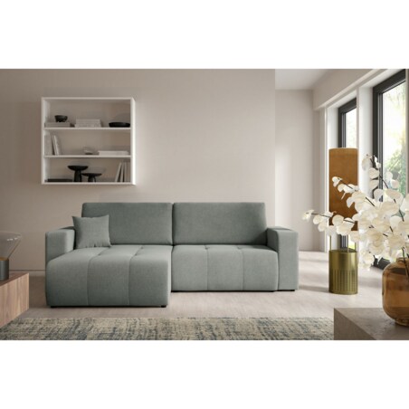 Narożnik MOLINIO L z funkcją spania z pojemnik na pościel Kolor: Wind 89