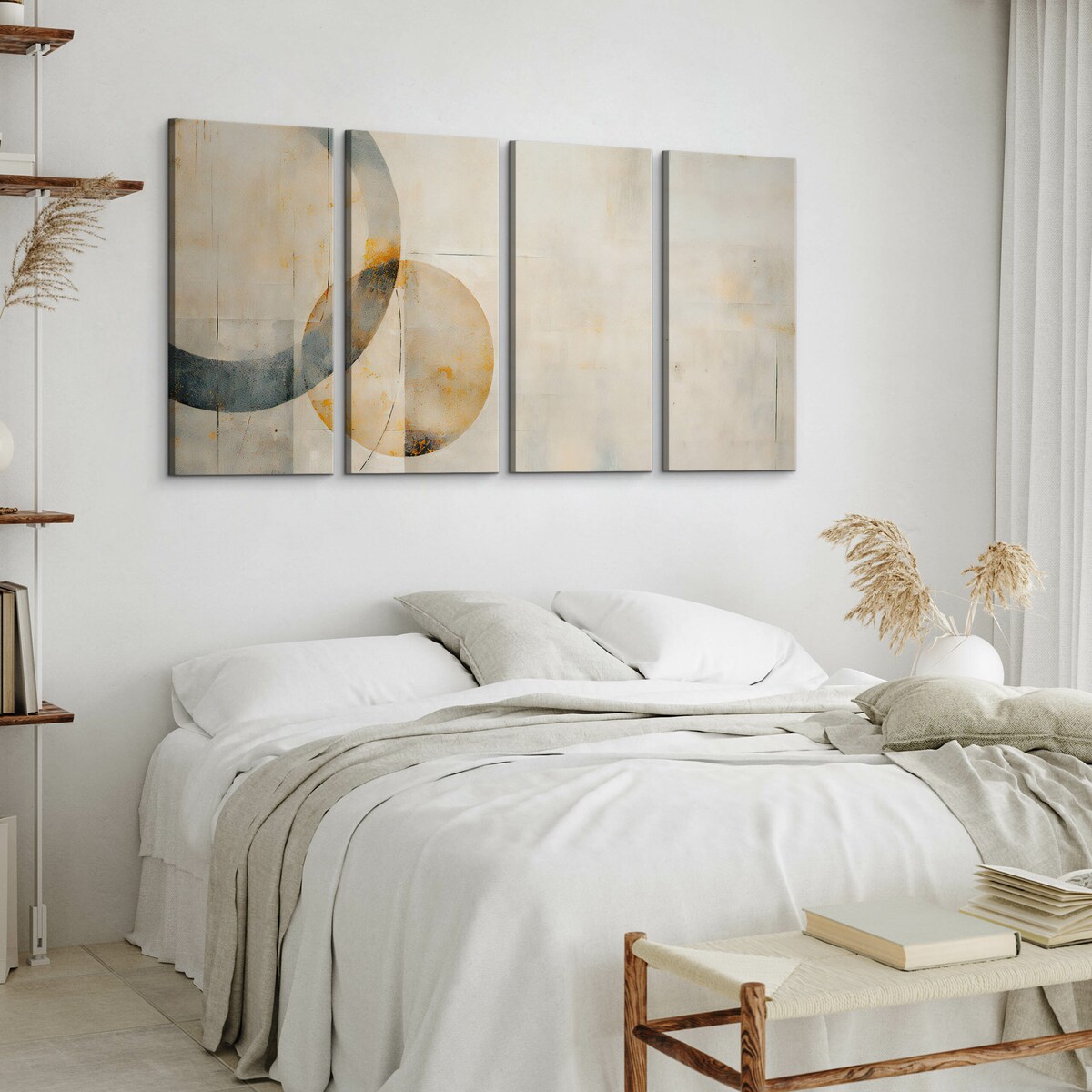 Obraz na płótnie Malowane kręgi 120x60cm