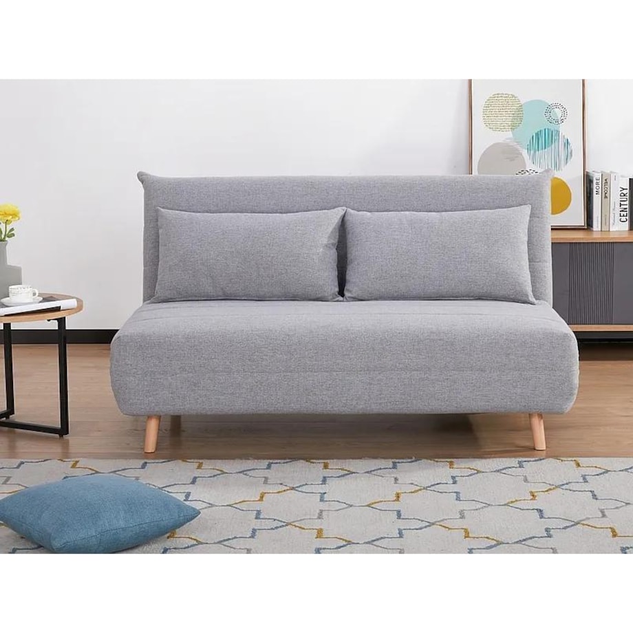 Sofa rozkładana z funkcją spania SPIKE II szara