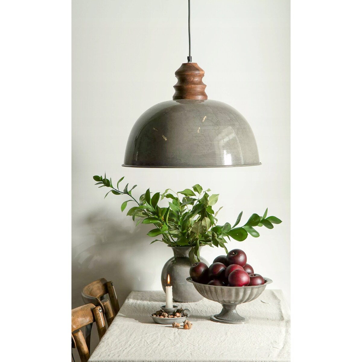 LAMPA SUFITOWA WISZĄCA NAD STÓŁ BOHO METAL 48cm do salonu kuchni łazienki