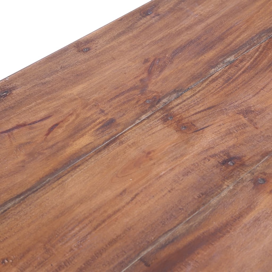 vidaXL Biurko z szufladami, białe, 117x57x75 cm, lite drewno mahoniowe