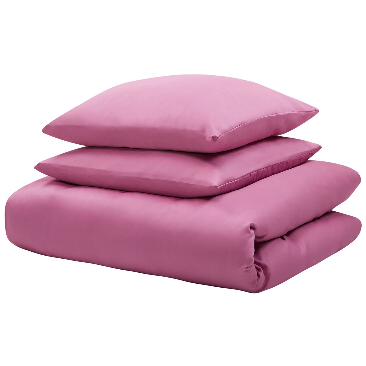 Komplet pościeli bawełnianej satynowej 155 x 220 cm różowy HARMONRIDGE