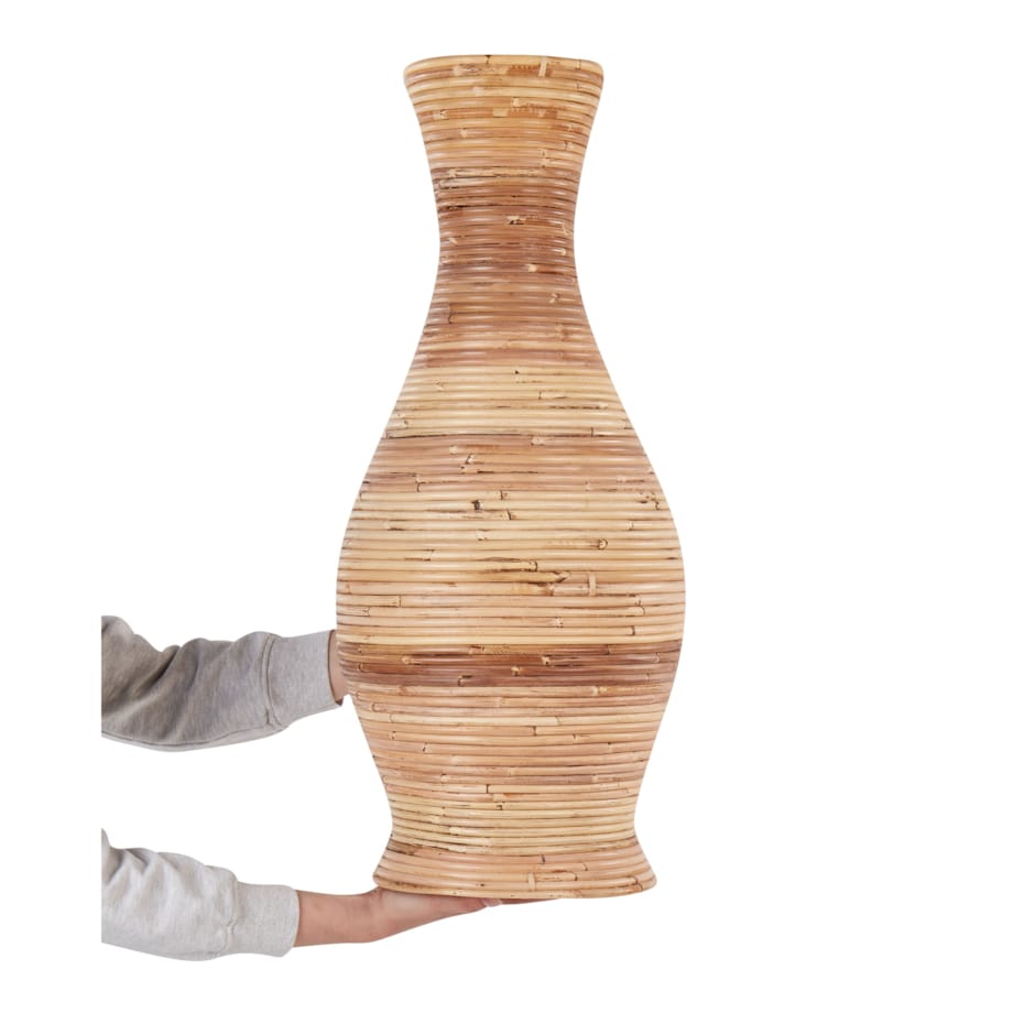 Rattan Wazon dekoracyjny 70 cm Naturalny TRINISA