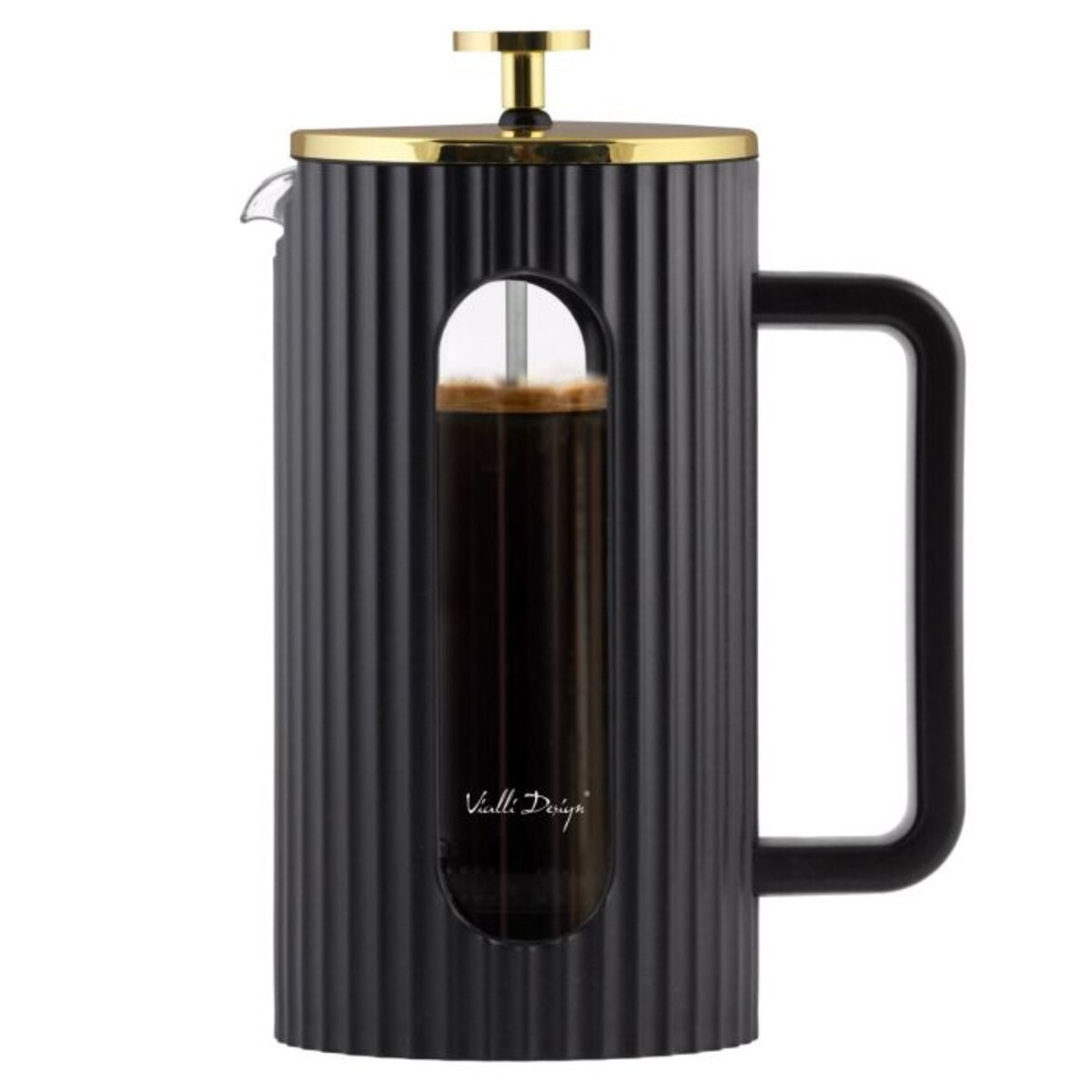 Zaparzacz do kawy i herbaty 1000ml czarno/złoty Livio 1715