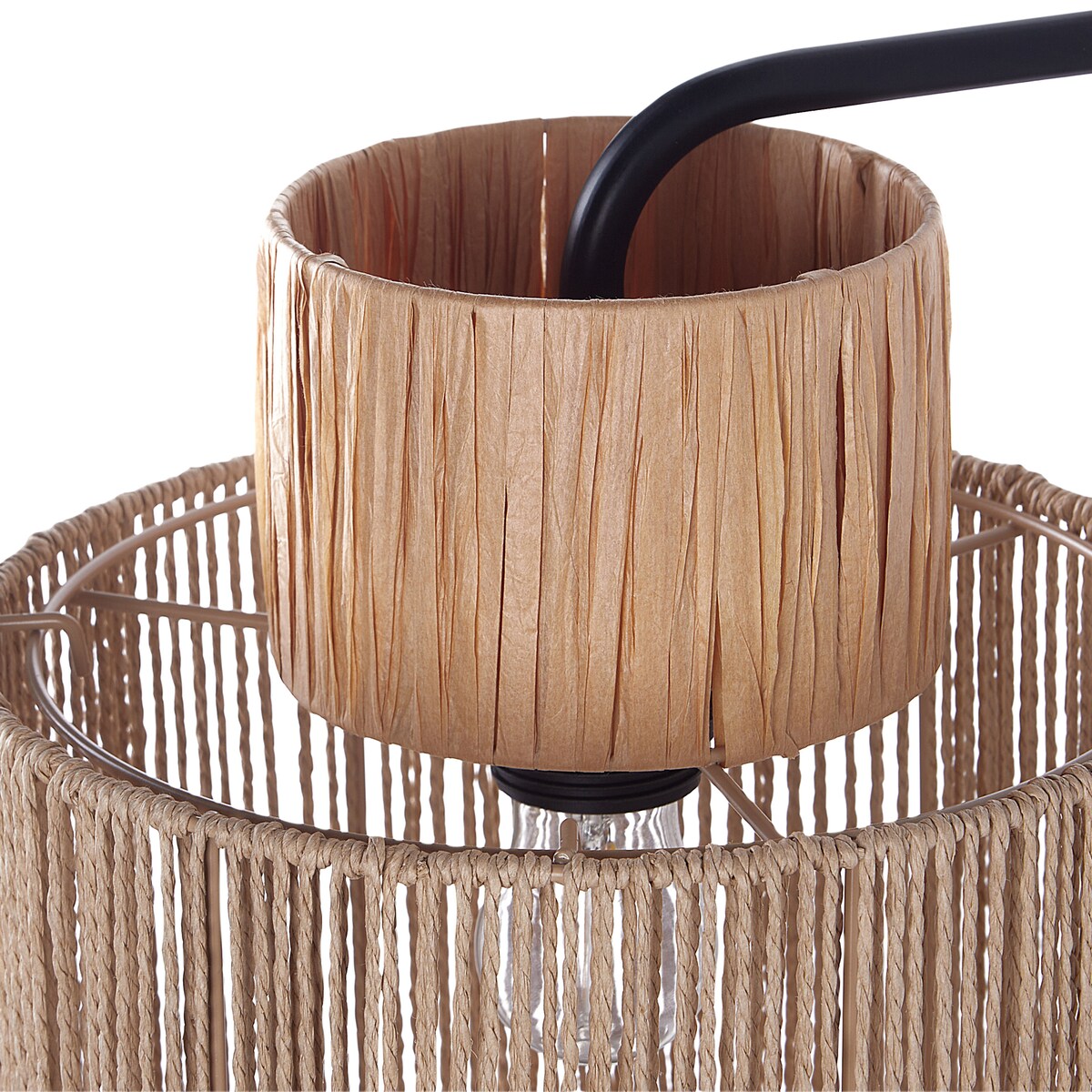 Zestaw 2 lamp ściennych JAMMA Naturalny Papierowa plecionka