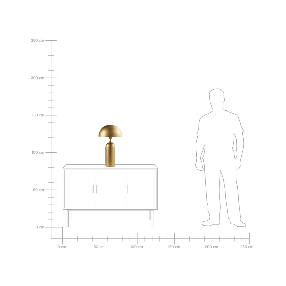 Lampa stołowa JALANGI Metal Mosiężny