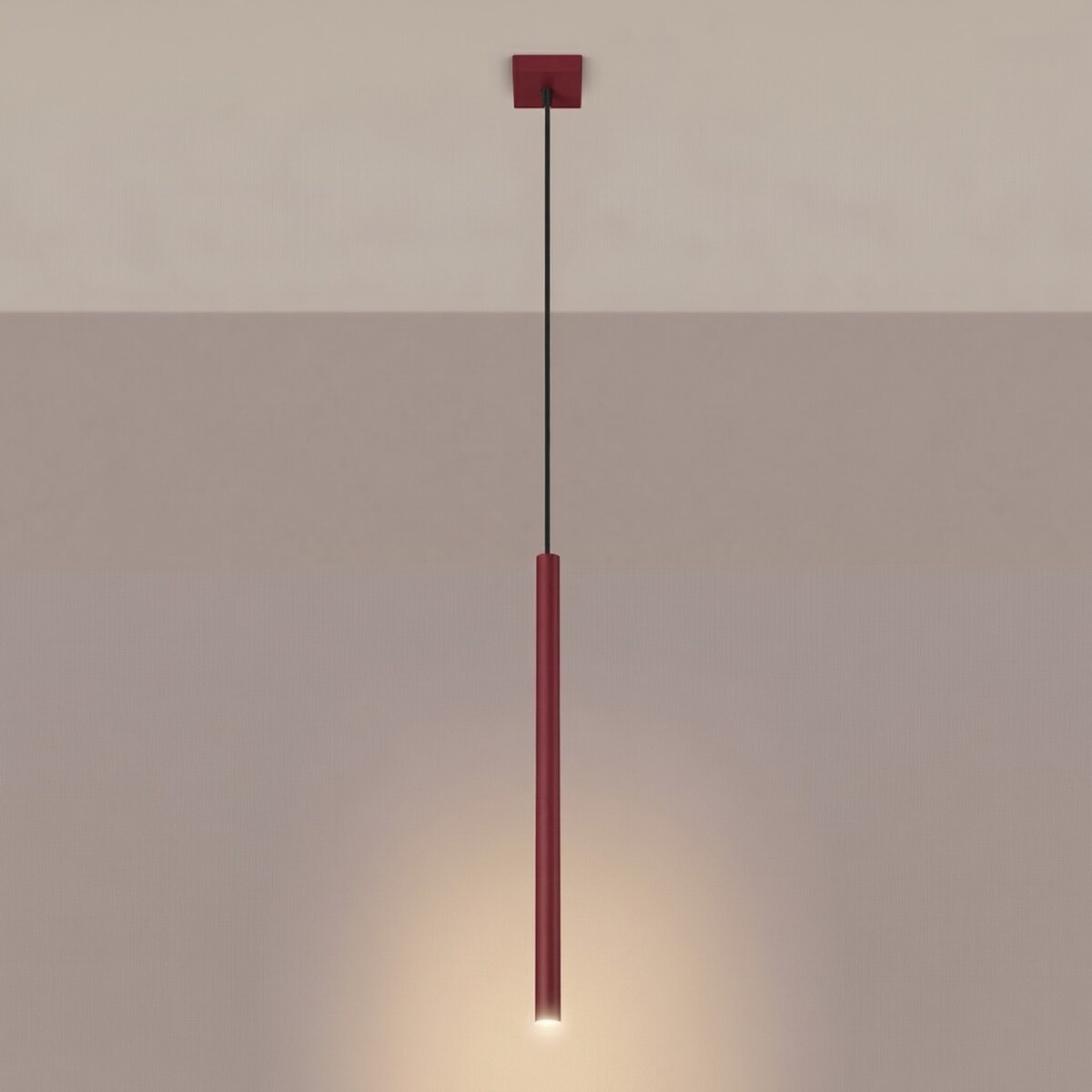 Lampa wisząca PASTELO 1 burgund