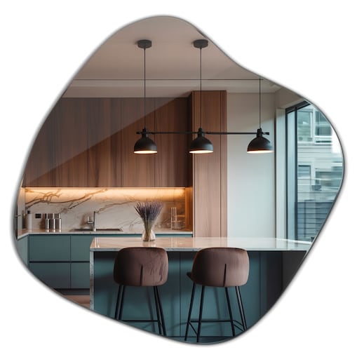 Lustro Nieregularne Plama 77x76,6 cm