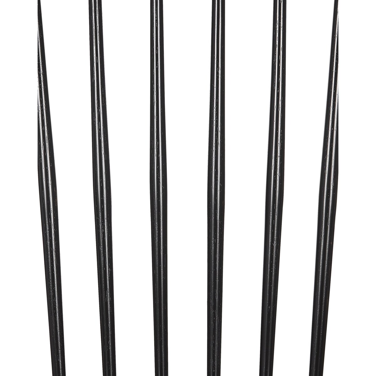 Zestaw 2 krzeseł do jadalni drewniany czarny BURGES