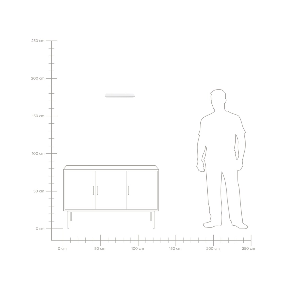 Lampa ścienna FERREIRA Metal Biały