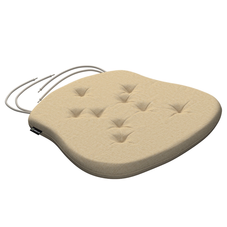 Poduszka na krzesło Filip, piaskowy szenil, 41 x 38 x 3,5 cm, Chenille