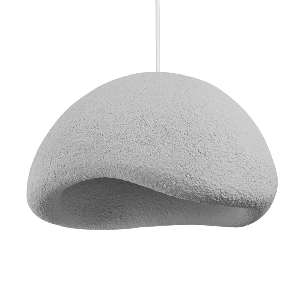 Lampa wisząca sufitowa do salonu Khmara szara 60cm