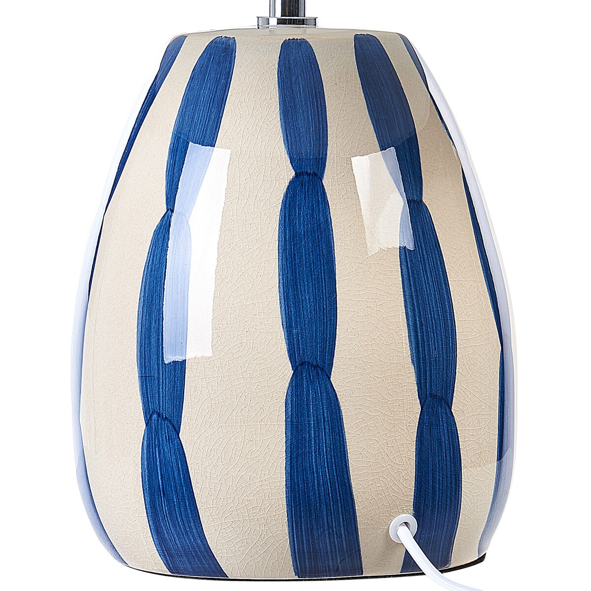 Lampa stołowa LUCHETTI Ceramika Biały/ niebieski