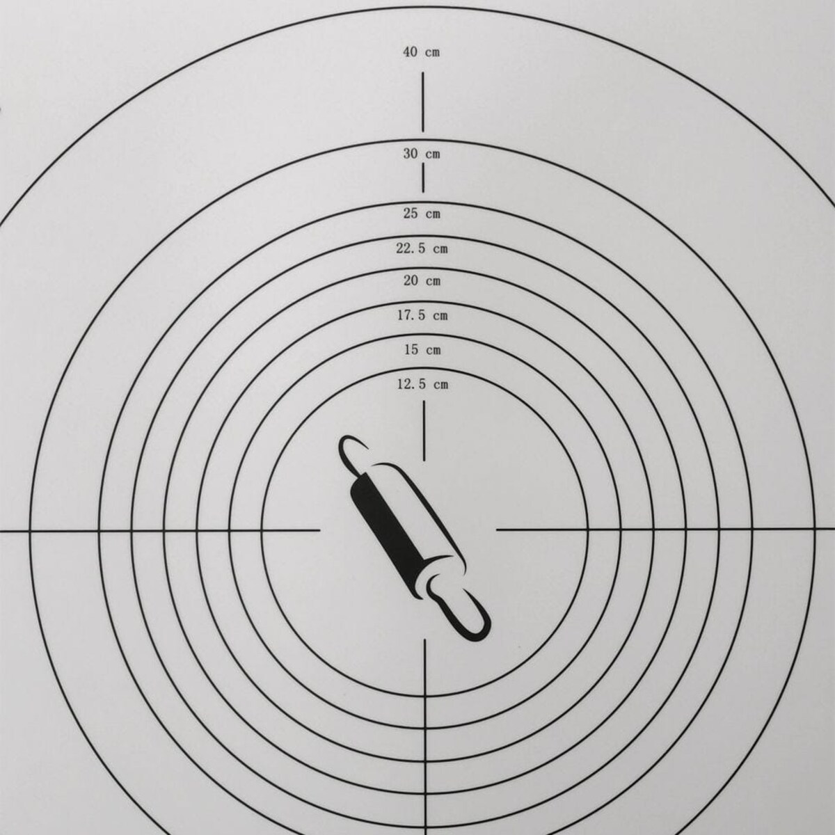 Stolnica mata Duża do Ciasta Pizzy Kuchenna 65 x 45 cm Podkładka miarka