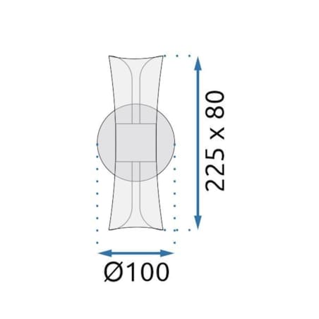 Kinkiet G029-W Led Czarny, Metal, Tworzywo Sztuczne
