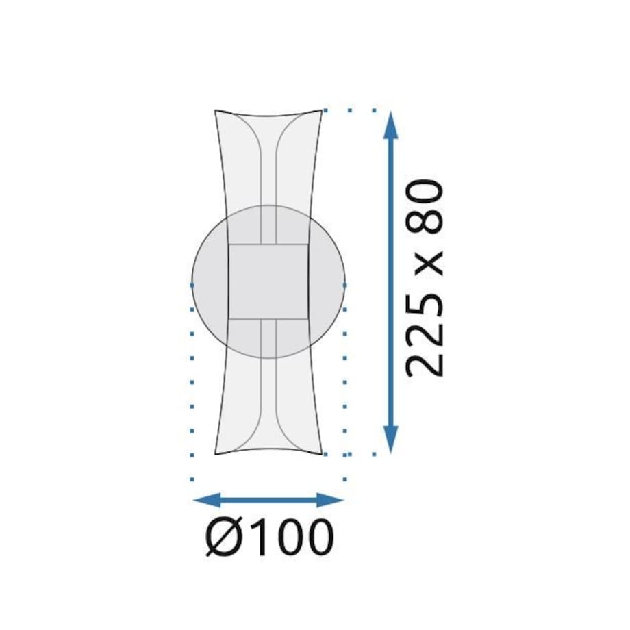 Kinkiet G029-W Led Czarny, Metal, Tworzywo Sztuczne