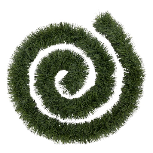 Girlanda świąteczna gęsta TRIS, 6 warstw, 500 cm, kolor zielony, szkło