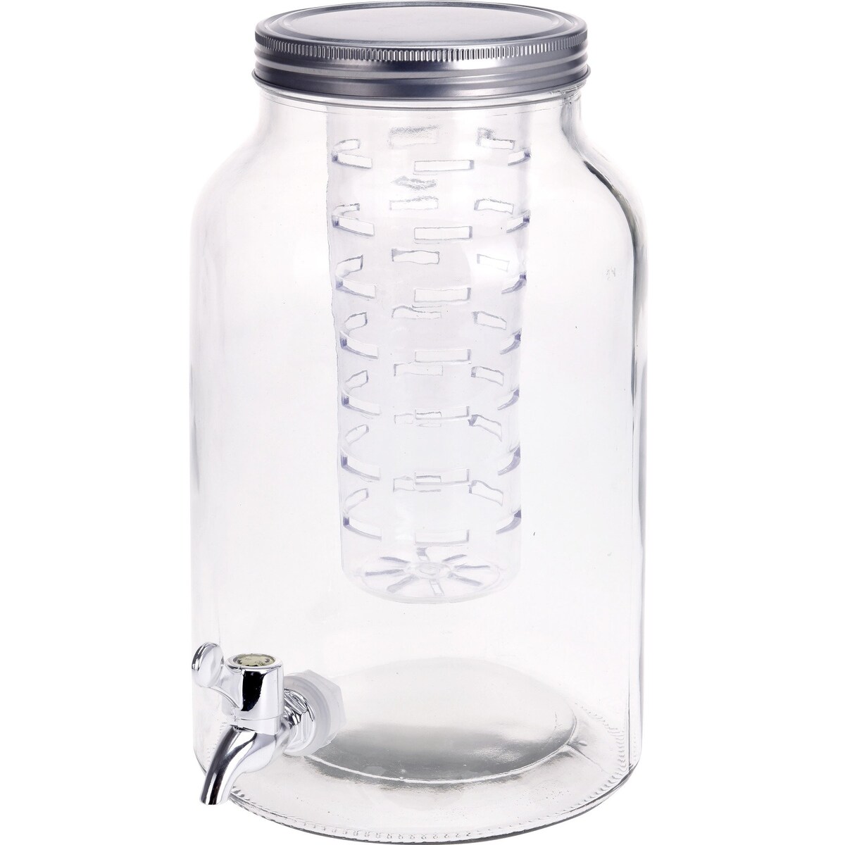 Dystrybutor na zimne napoje z kranikiem, 4 L, szklany