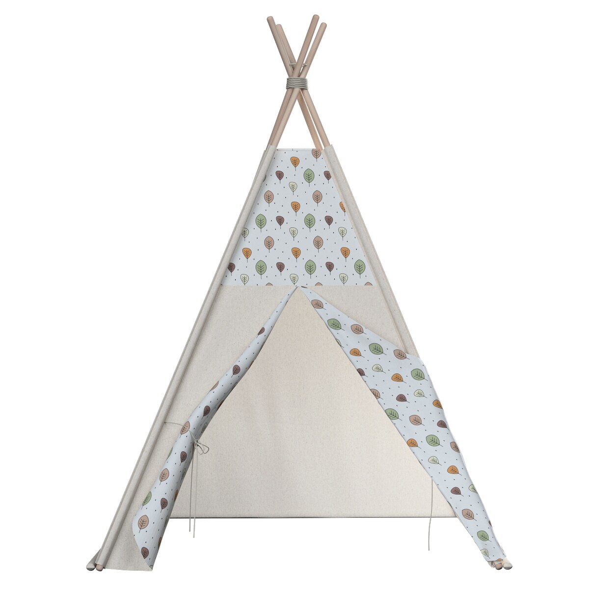 Tipi, ecru-brązowy, 110 x 110 x 155 cm, Magic Collection