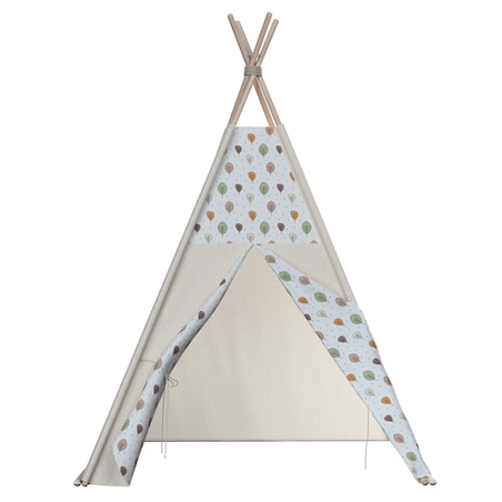 Tipi, ecru-brązowy, 110 x 110 x 155 cm, Magic Collection