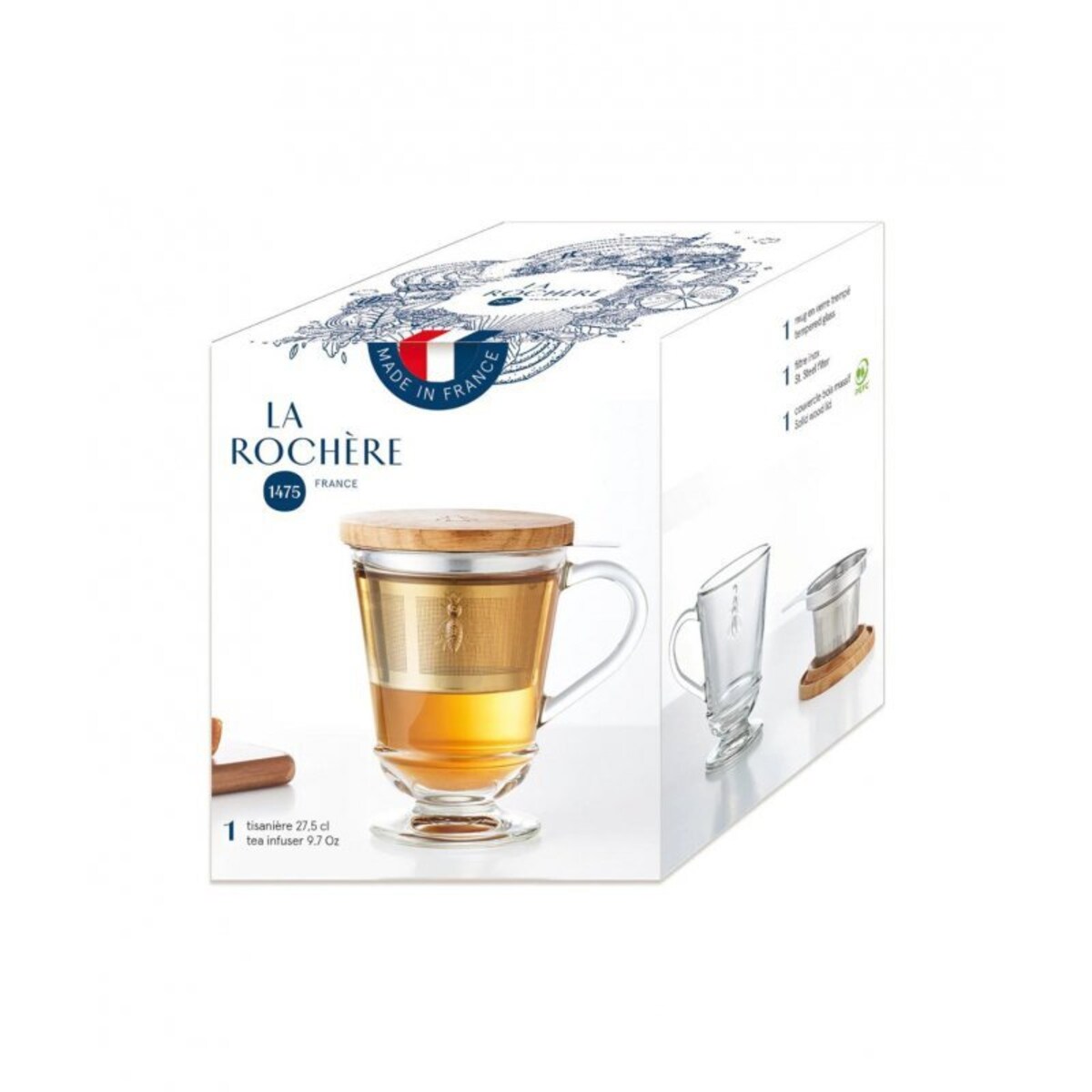 Pszczoła Szklanka Z Zaparzaczem 240 Ml