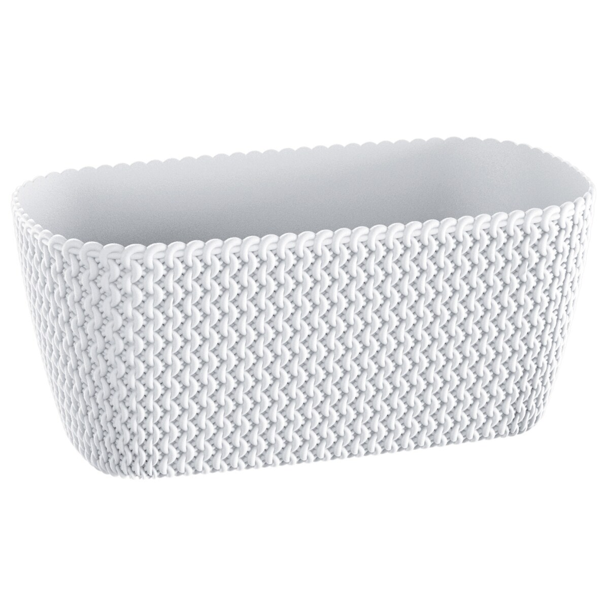 Donica Na Cmentarz Skrzynka Korytko Doniczka Na Wszystkich Świętych 39,7 Cm Biała