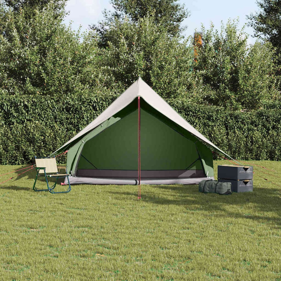vidaXL Namioty z dachem Zielony 256 x 266 x 185 cm Poliester