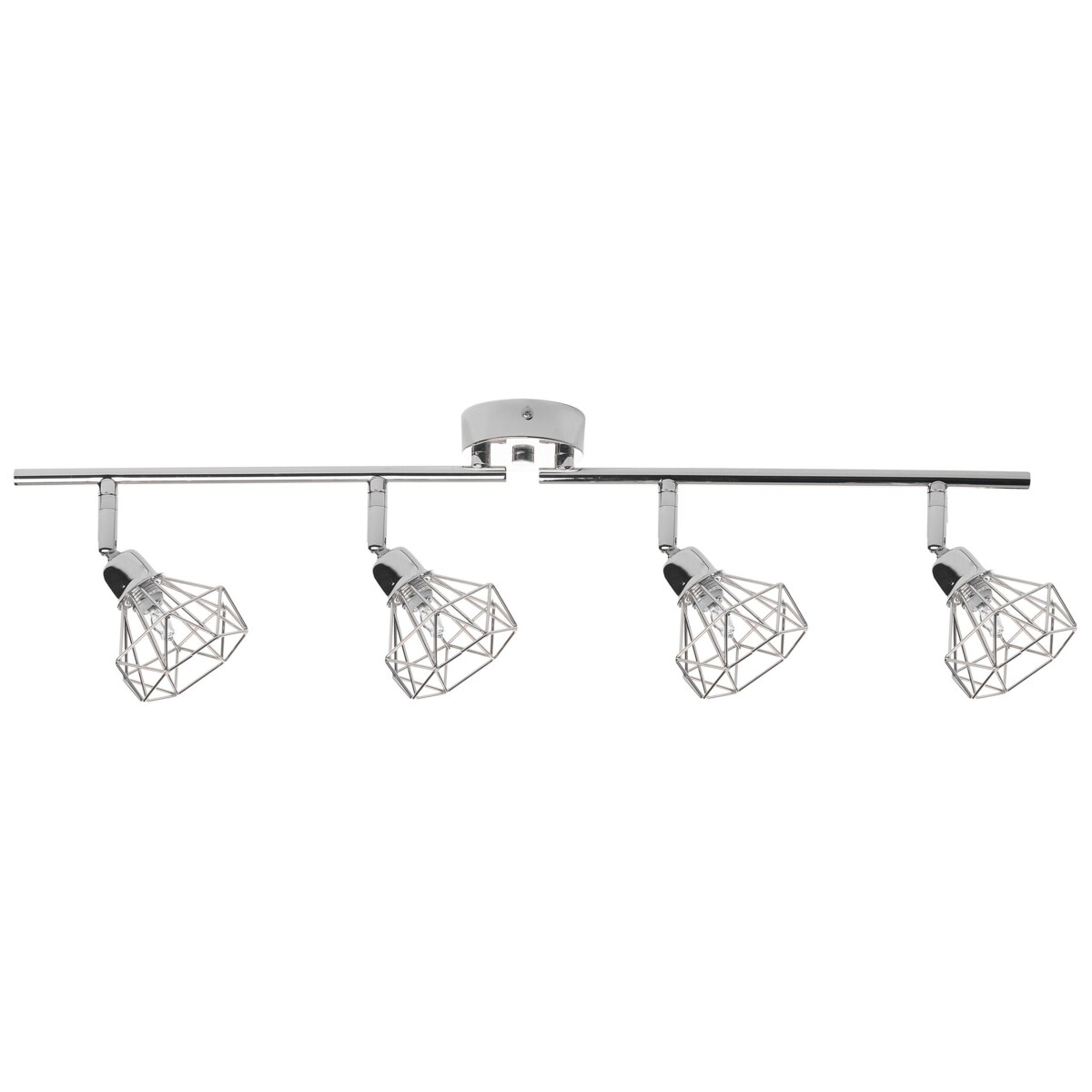 Lampa sufitowa 4-punktowa metalowa srebrna ERMA