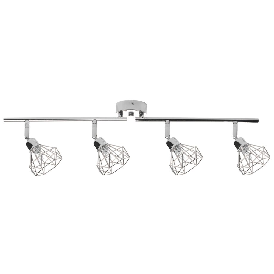 Lampa sufitowa 4-punktowa metalowa srebrna ERMA