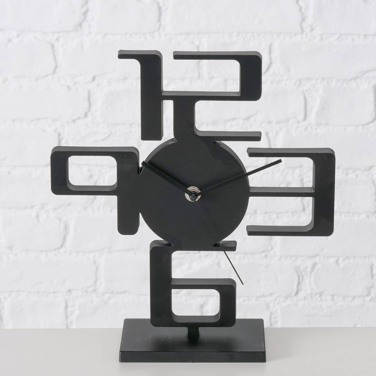 Zegar stojący Stadium, 27 cm, kolor czarny