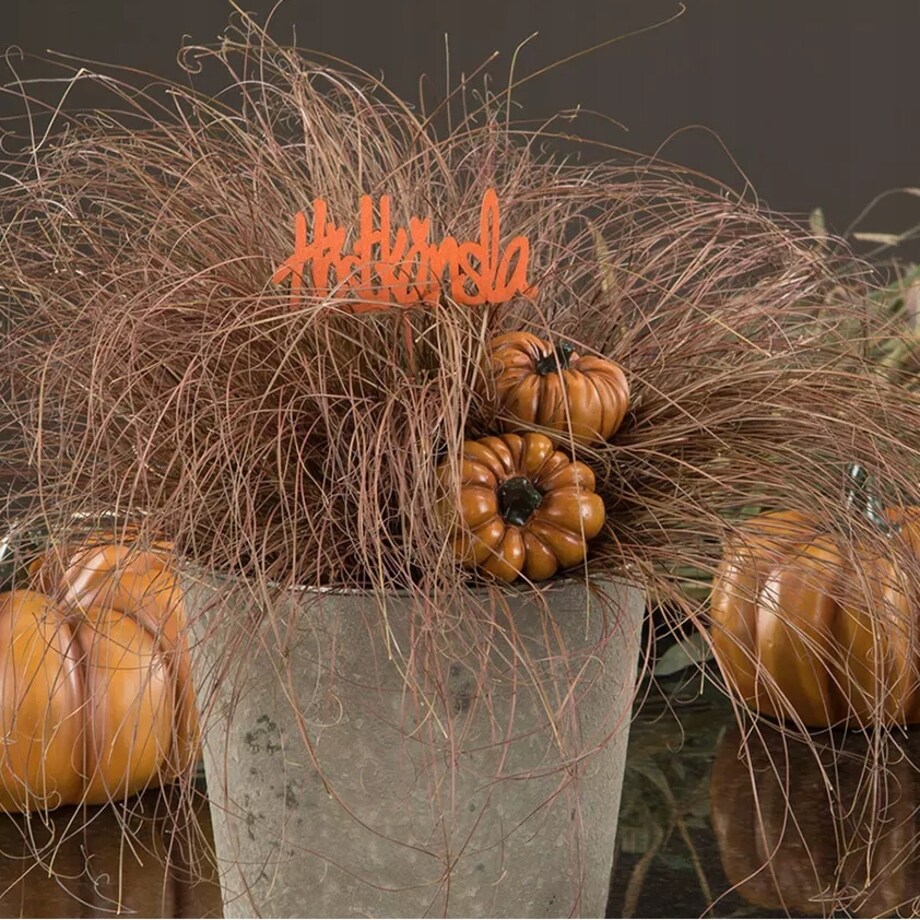 OZDOBA DEKORACJA DO DONICZKI DYNIA POMARAŃCZOWA NA JESIEŃ HALLOWEEN 2 SZT.