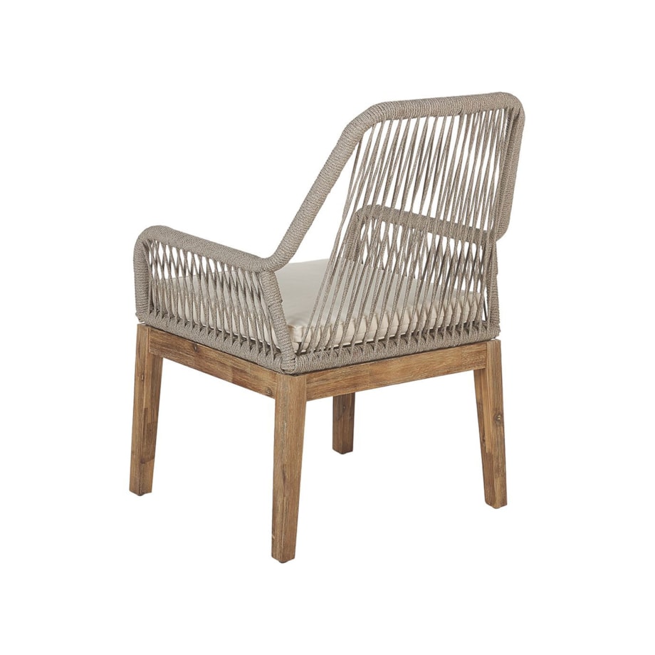 Zestaw ogrodowy dla 6 osób OLBIA z poduszkami Beton Beżowy