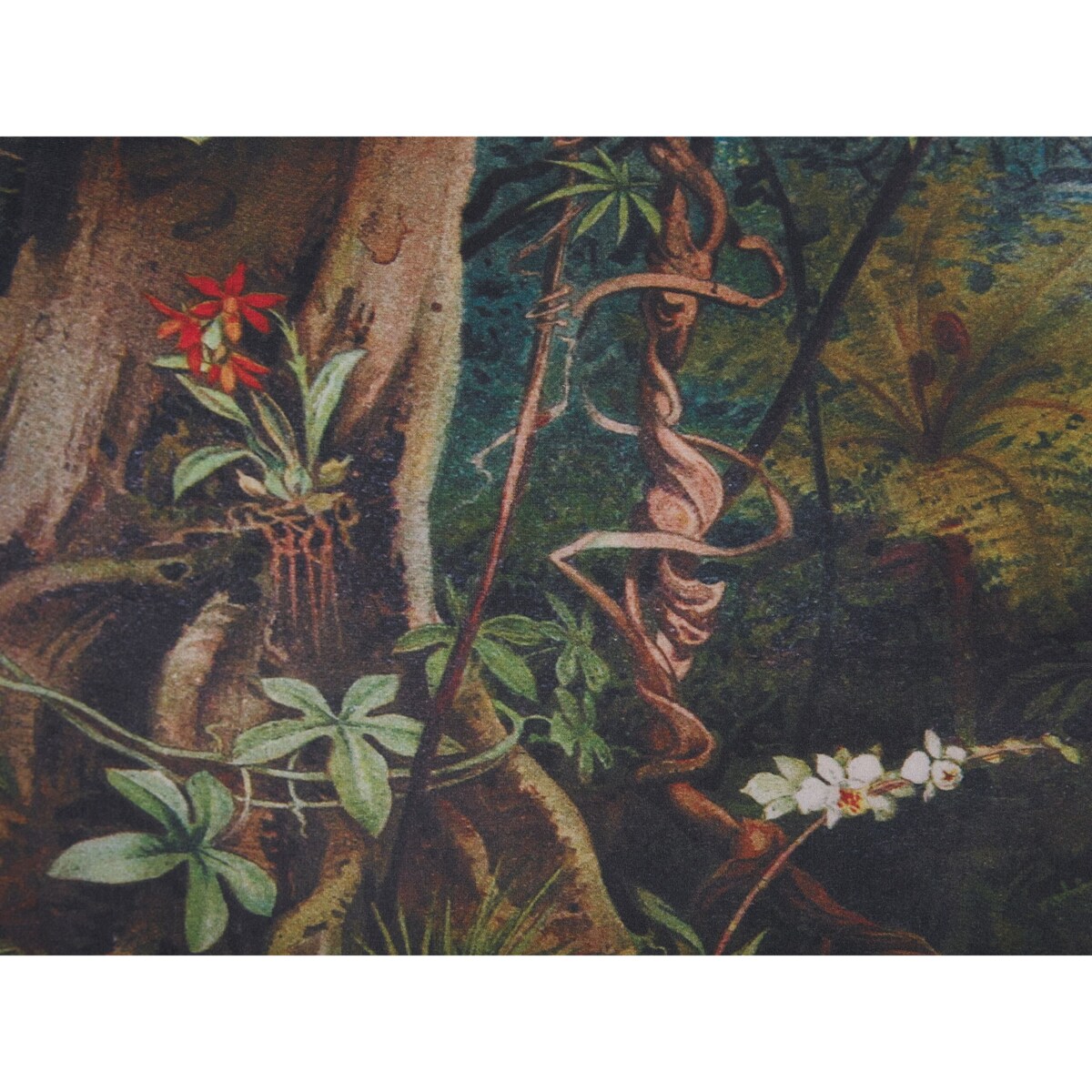 Fotel z motywem dżungli wielokolorowy VOSS