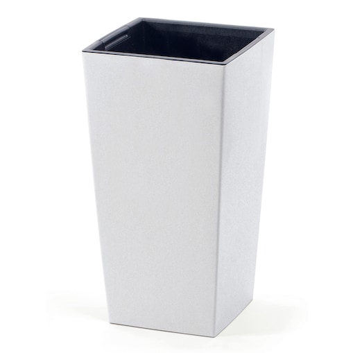 Donica Doniczka Ogrodowa 19,5 Cm Na Taras Do Ogrodu Domu Eco Wood Biała