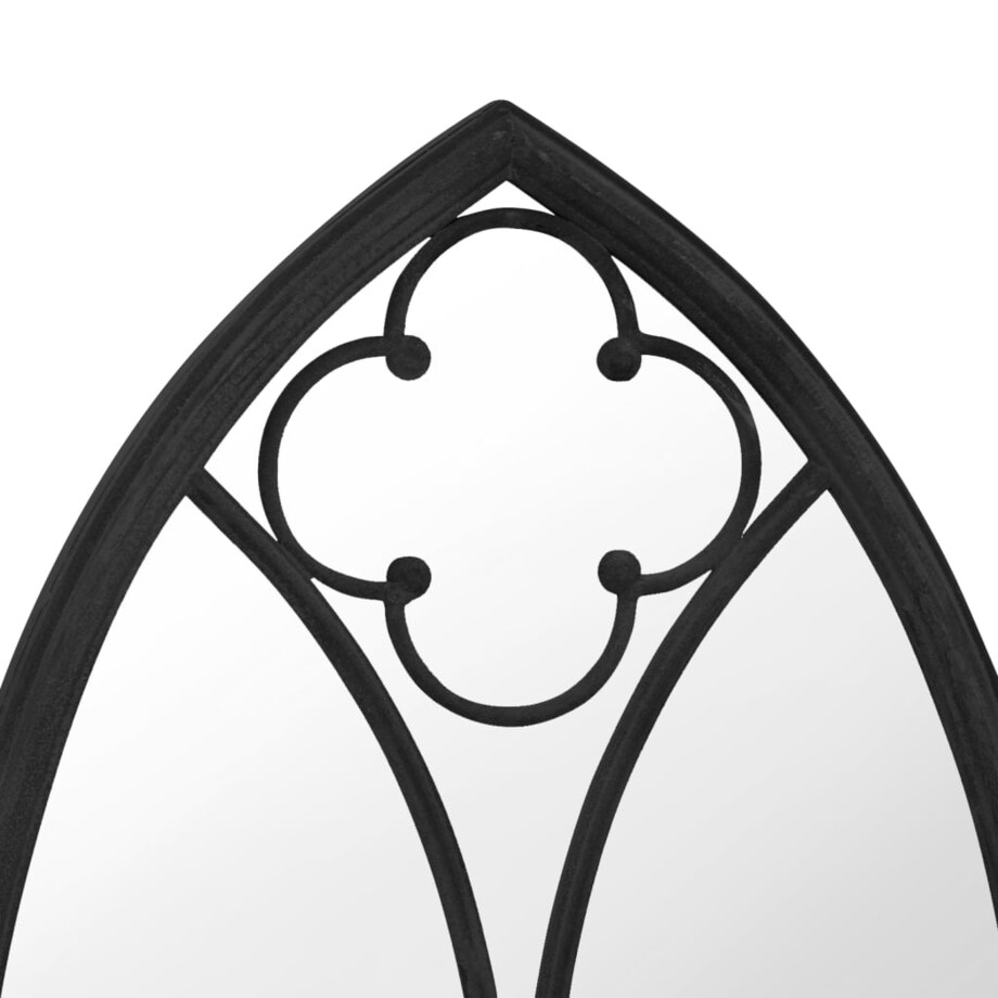 vidaXL Lustro do wnętrz, czarne, 70x30 cm, żelazne